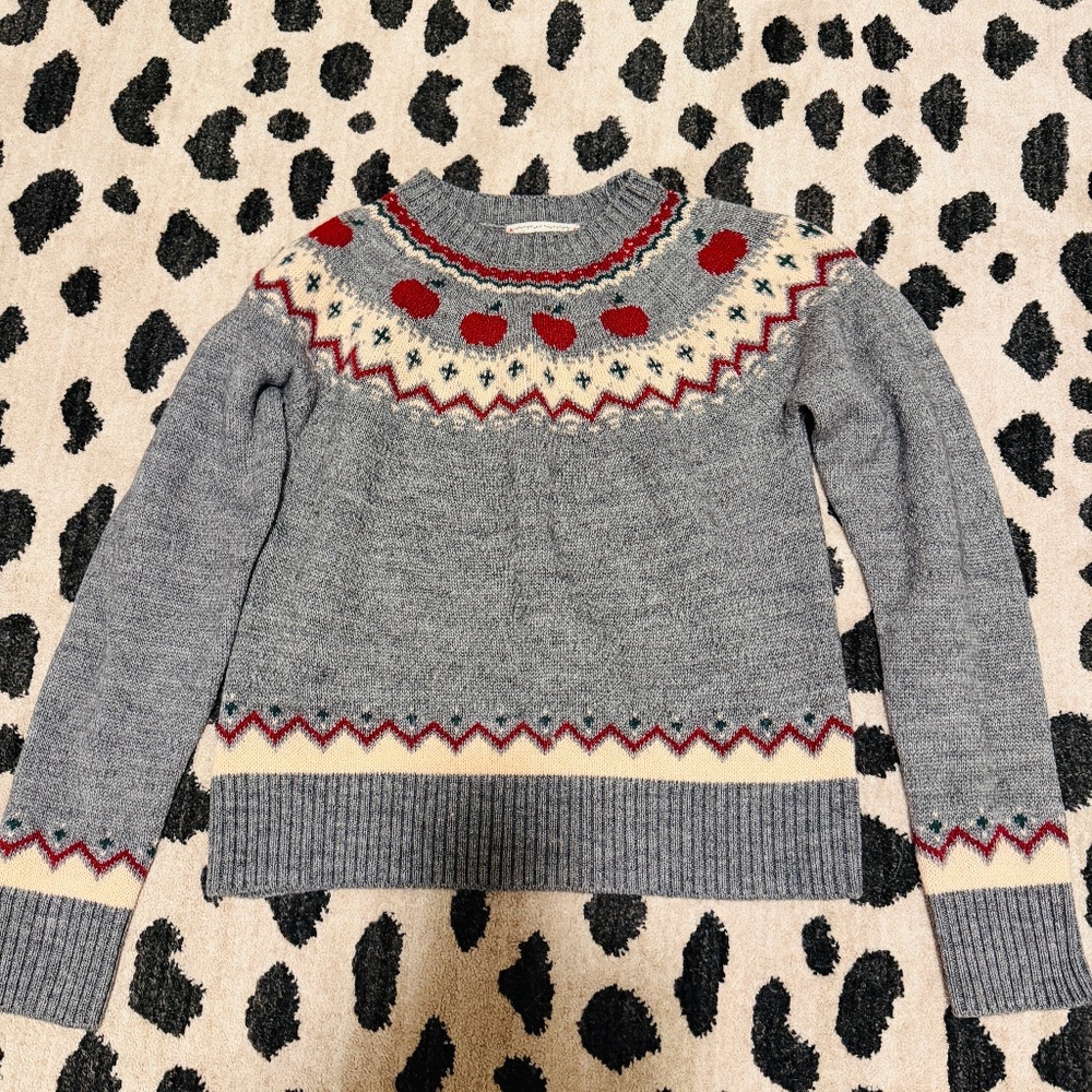 Kiel James Patrick Women's Apple Harvest Fair Isle Crewneck Sweater M